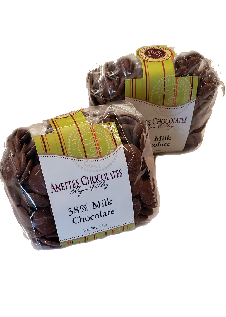 Chocolate Disks- 38%, 60%, 72% and Tins – Anette's Chocolate Factory