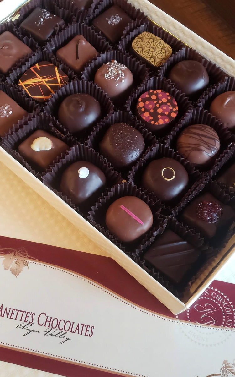 Wine Chocolates 6pc to 32pc – Anette's Chocolate Factory