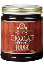 Load image into Gallery viewer, chocolate sauce fudge with merlot jar 9 ounces