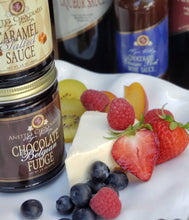 Load image into Gallery viewer, display image of fruits on cheesecake with Belgian and Caramel sauce
