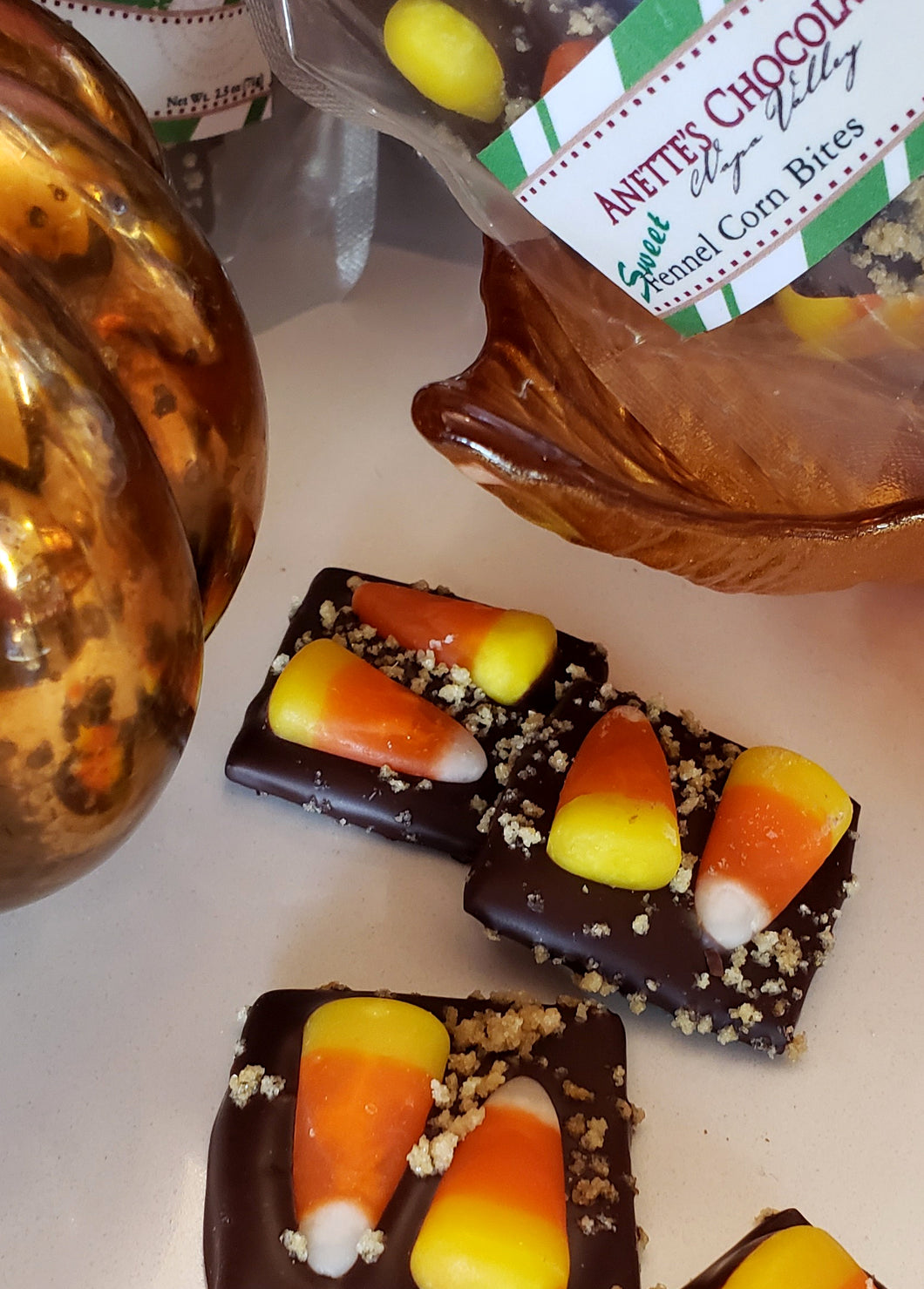 Fennel Candy Corn Bites