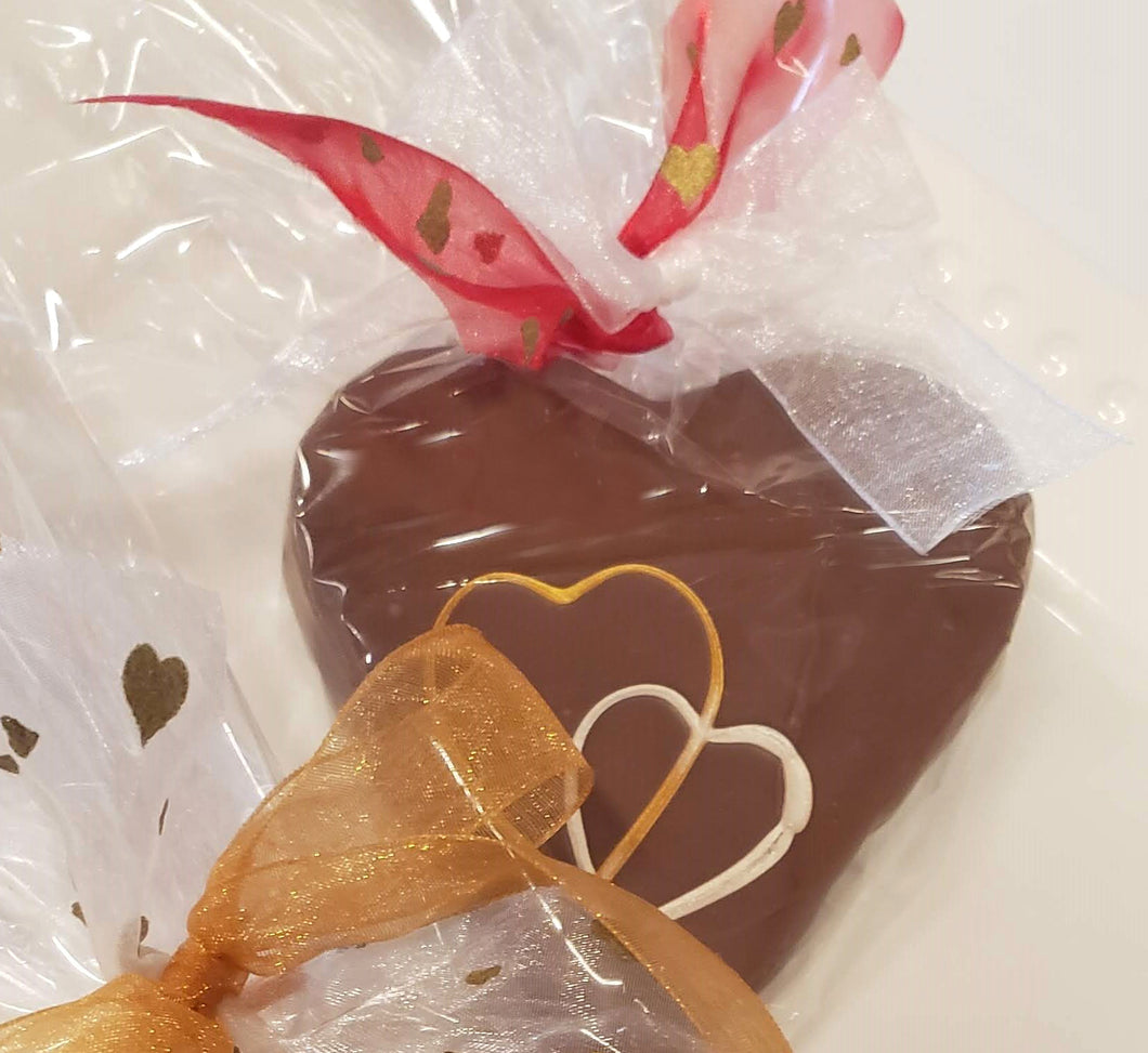 Fudge Chocolate Heart~ with or without Pecans